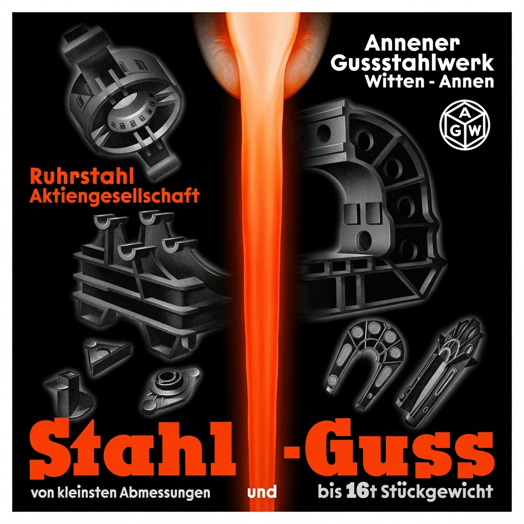 Ruhrstahl AG Stahl-Guss ad — Annener Gussstahlwerk.
