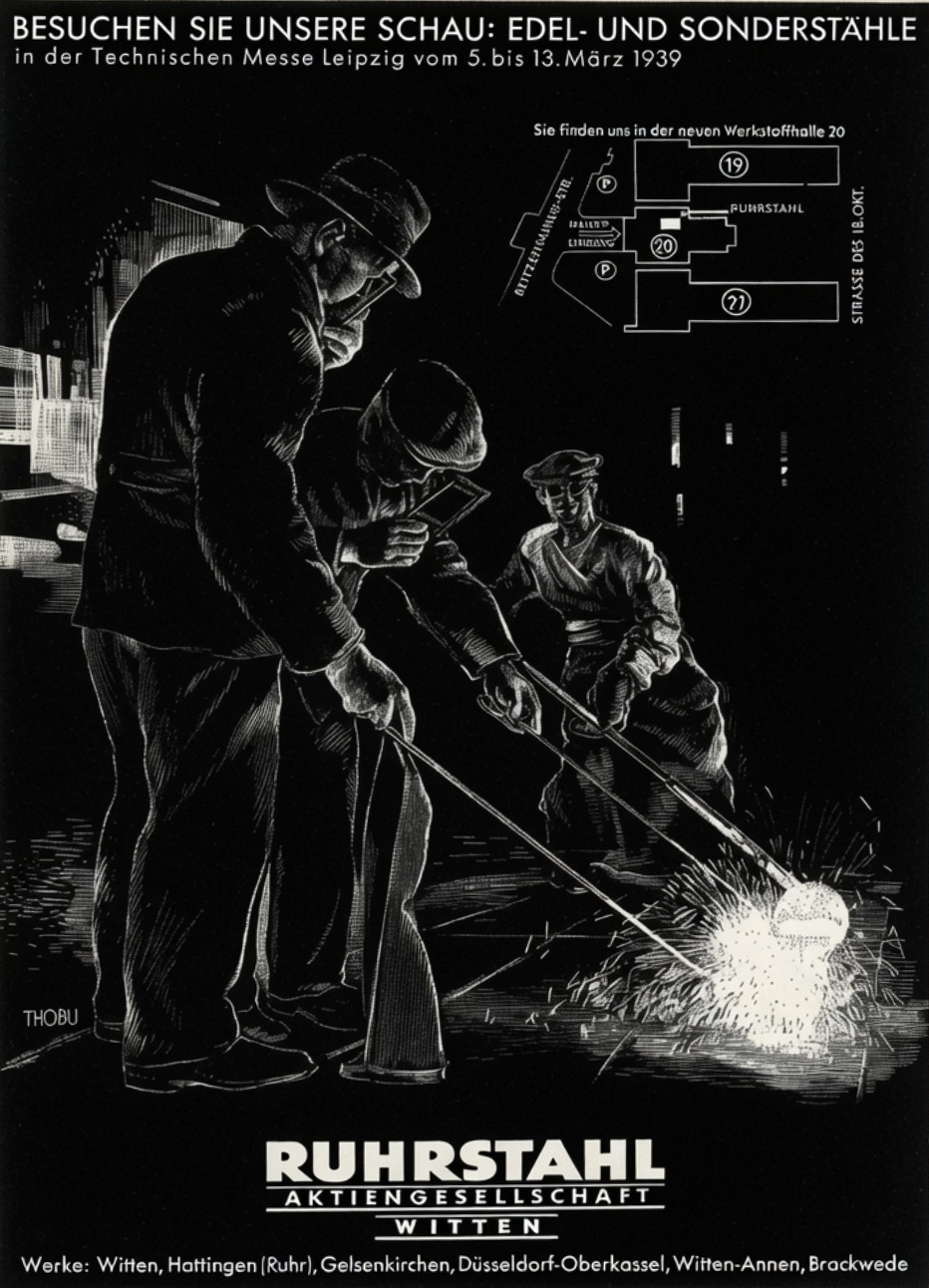 Ruhrstahl AG Leipzig Trade Fair 1939 invitation ad.
